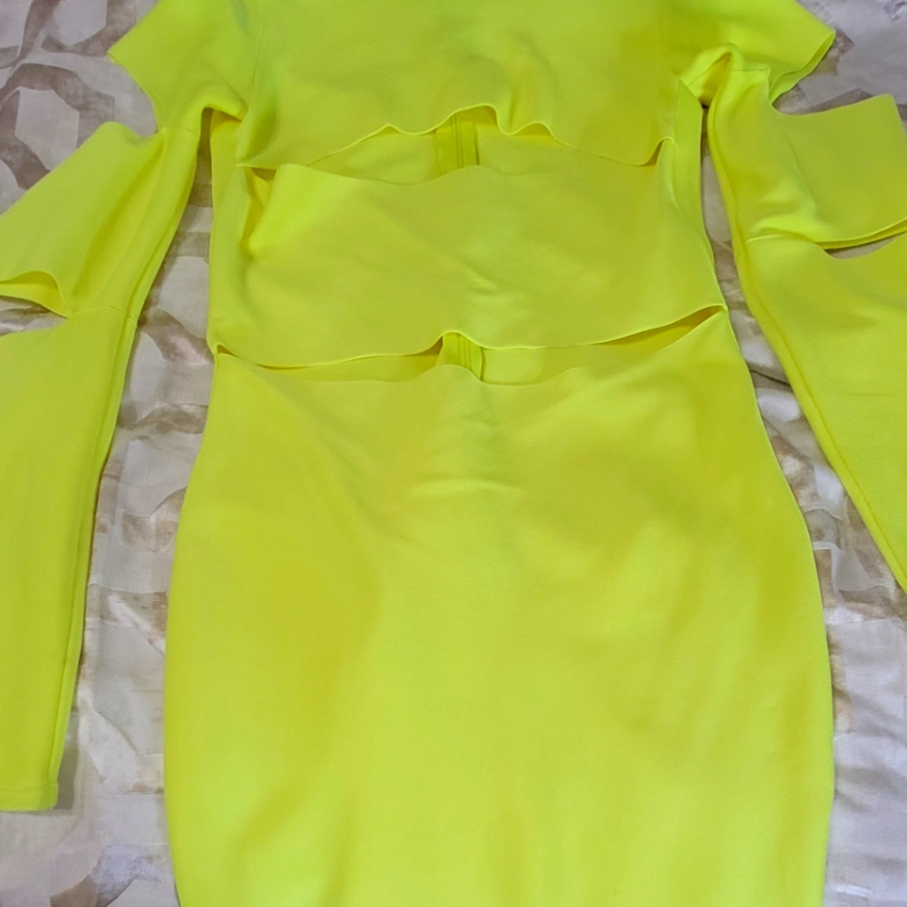 Mistress Rocks Dress Neon yellow
